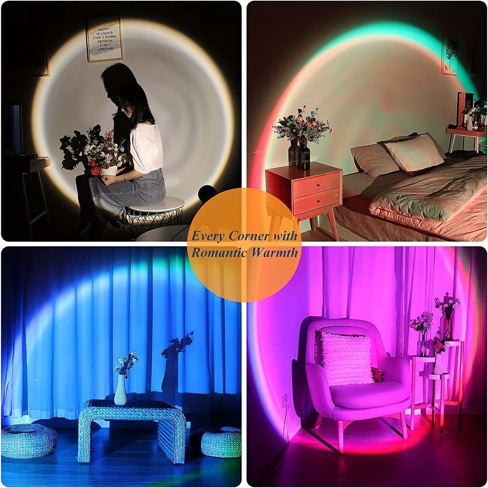 SunGlow Projector Lamp - 16 Colors with Remote Control