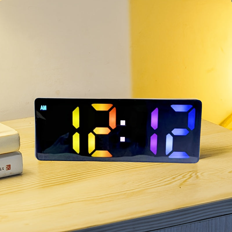 DigiTime Clock - Stylish LED Alarm Clock with Data Display