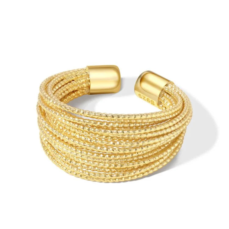 Elegant Adjustable Layer Ring - Isolde