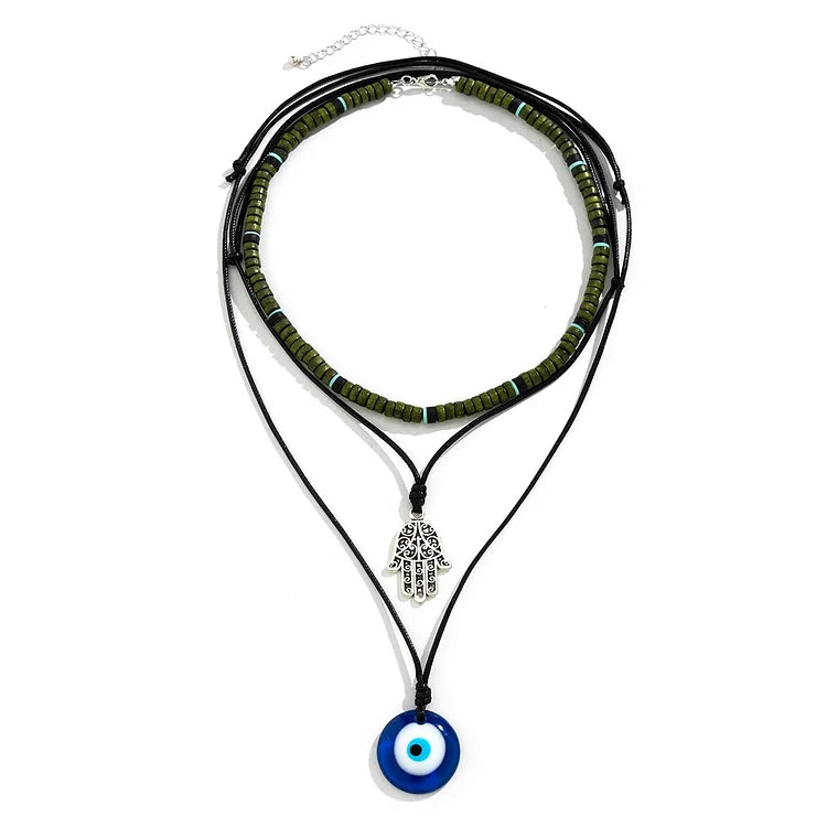 Stylish Unisex 3-Layer Necklace Set - Ravi