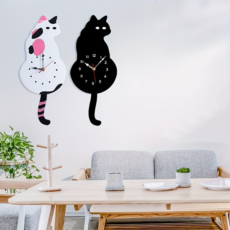 SwingTail Clock - Style Schommelstaart Cat Wall Decoration