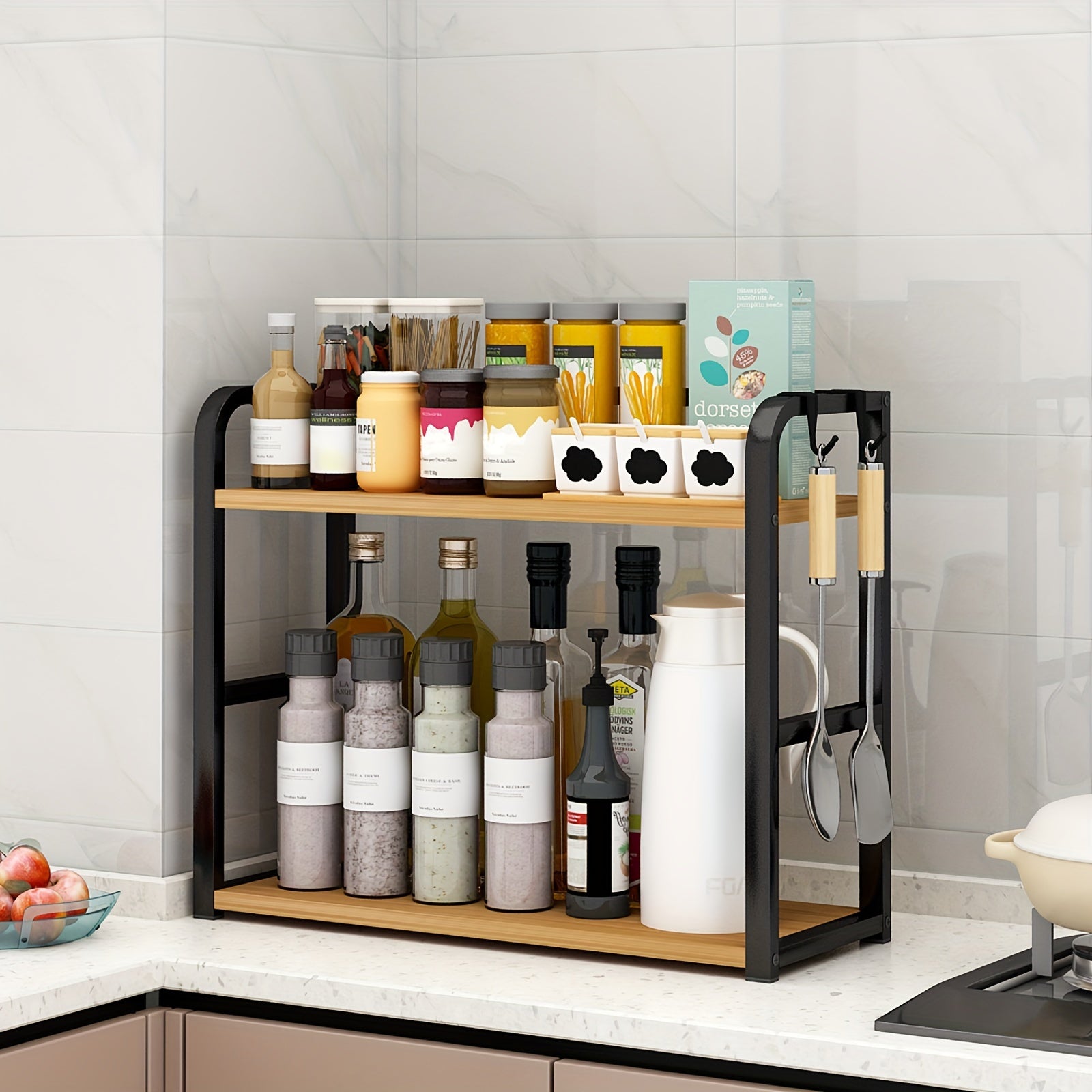 Spicify Storage Shelf - Stylish Stainless Steel Storage Shelf for Organization