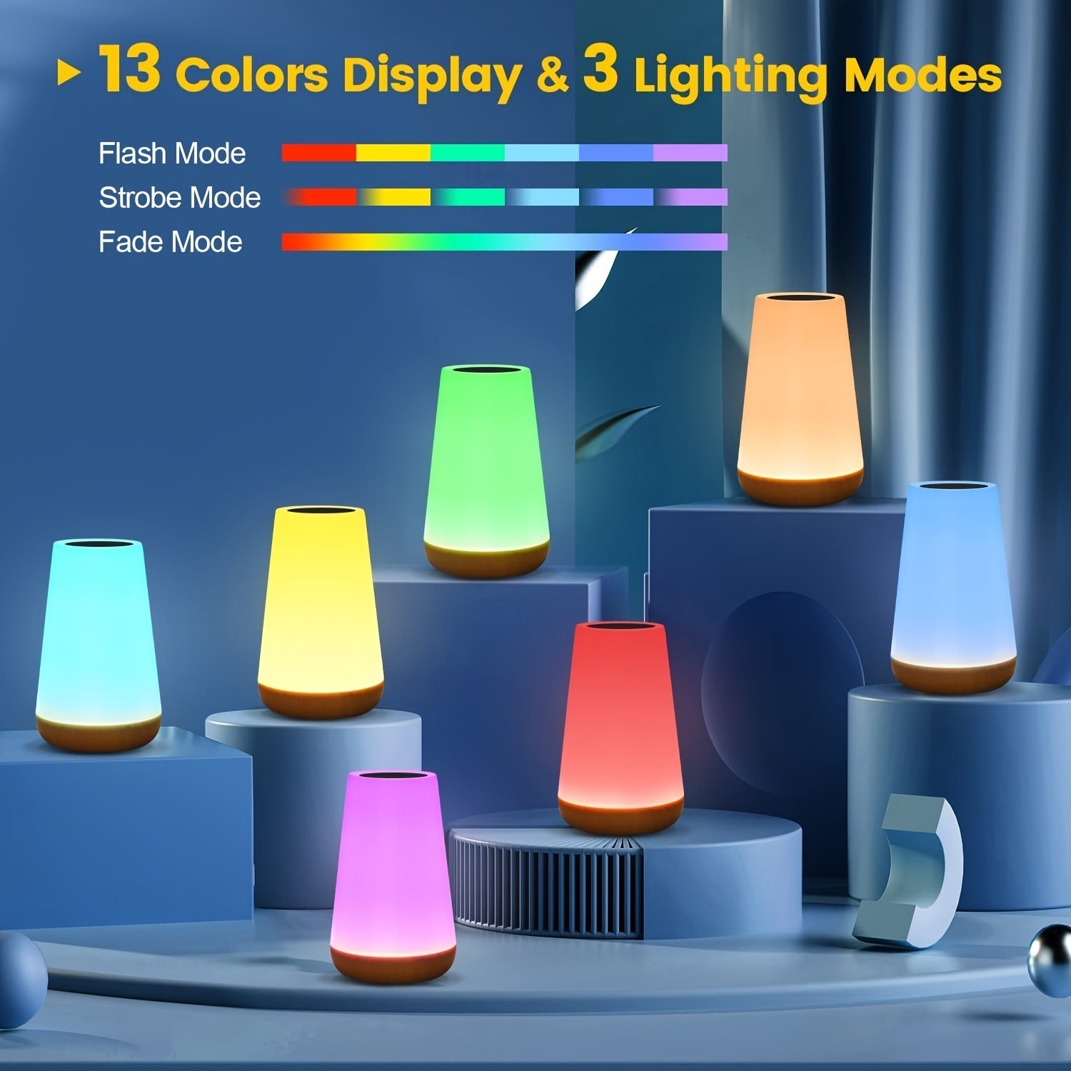 SpaceGlow – Wireless LED Night Light with Timer