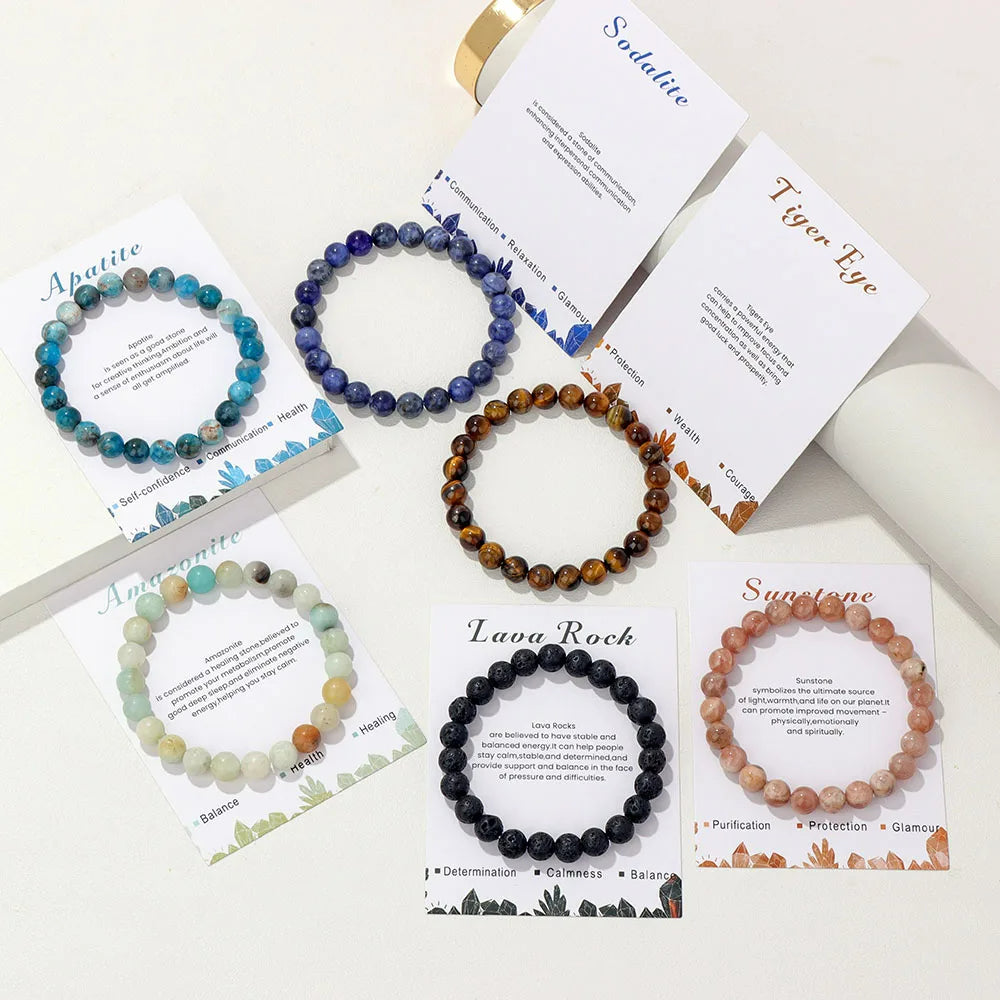 Aria: Natural Crystals Bracelet for Healing Energy