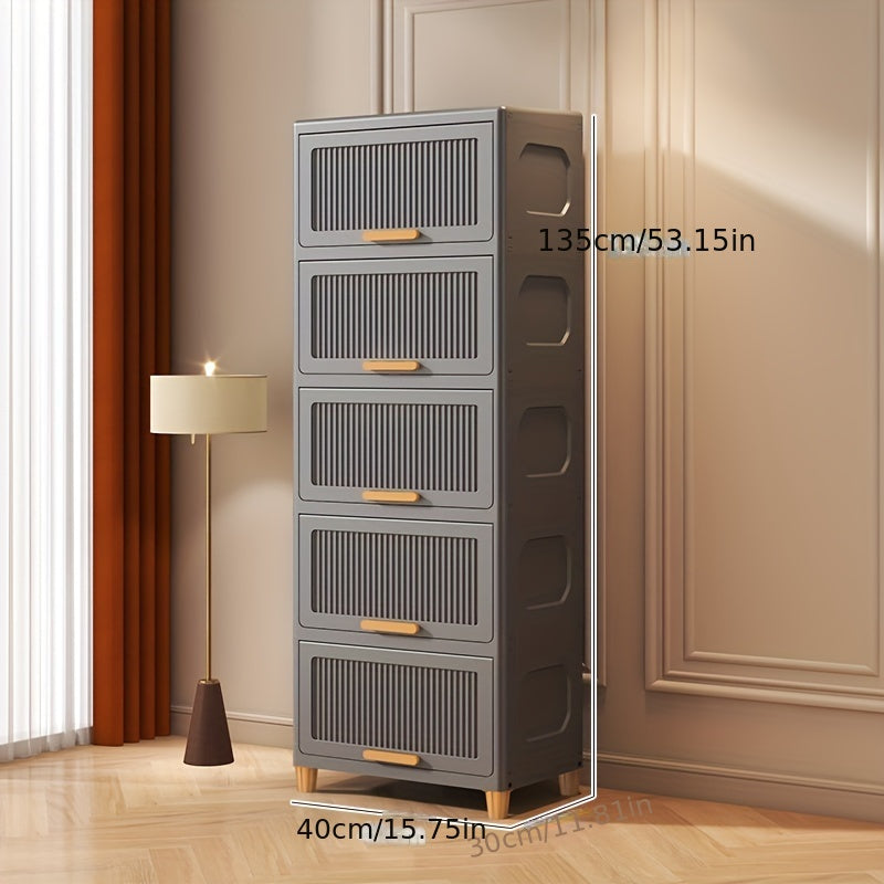 SleekStorage - Waterproof Flip-Top Storage Cabinet for the Home