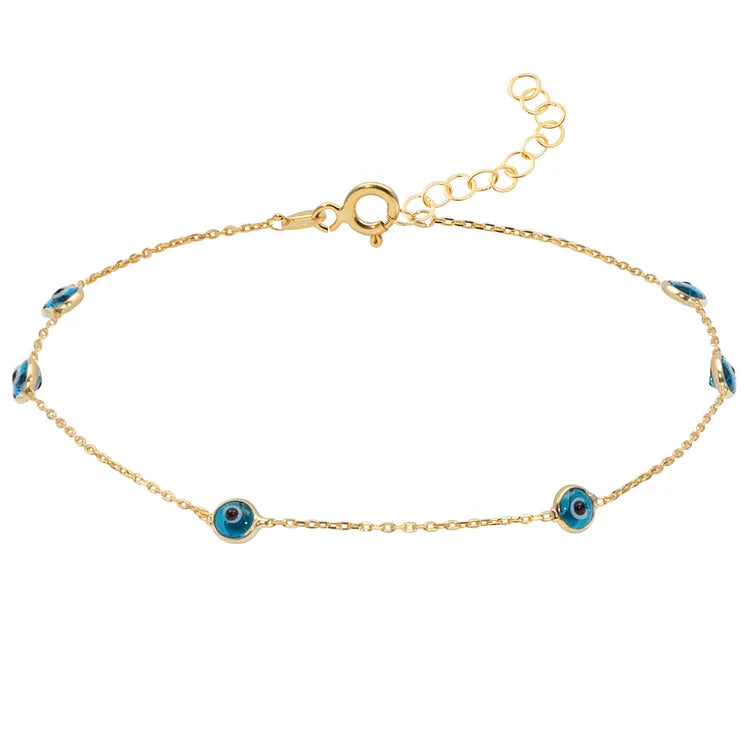 Zahira Multicolor Eye-Catching Anklet