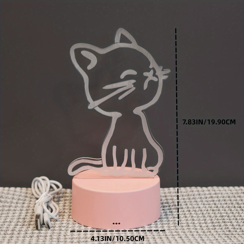 GlowPaw - 3D Touch-Nattlampa för Katter