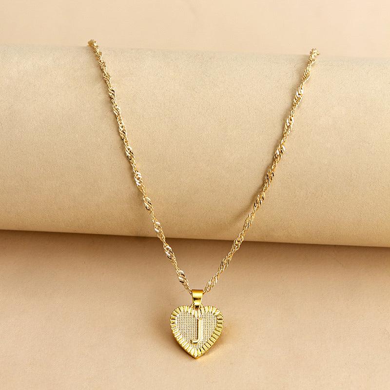 Amara - Elegant Golden Heart Necklace