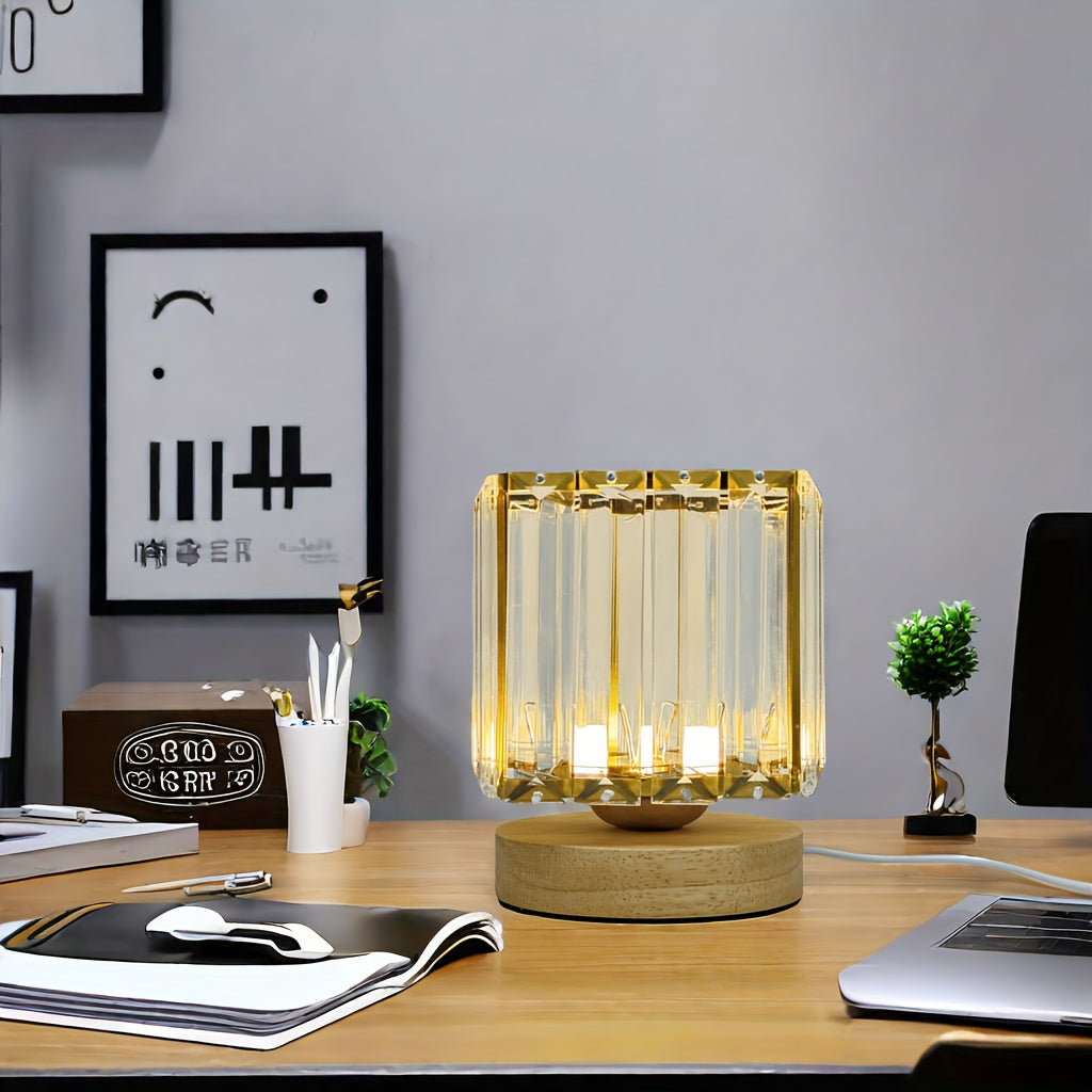 LumiCrystal - Luxe Crystal Table Lamp with LED