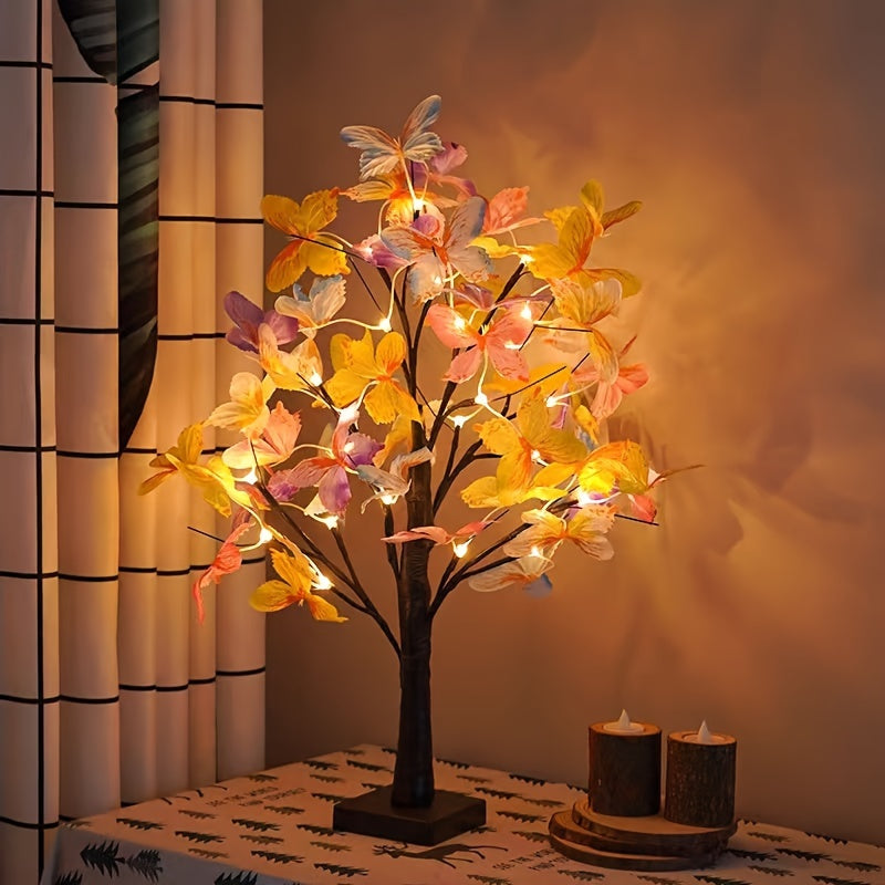 GlowBirch - Stylish LED lamp with birch butterfly design