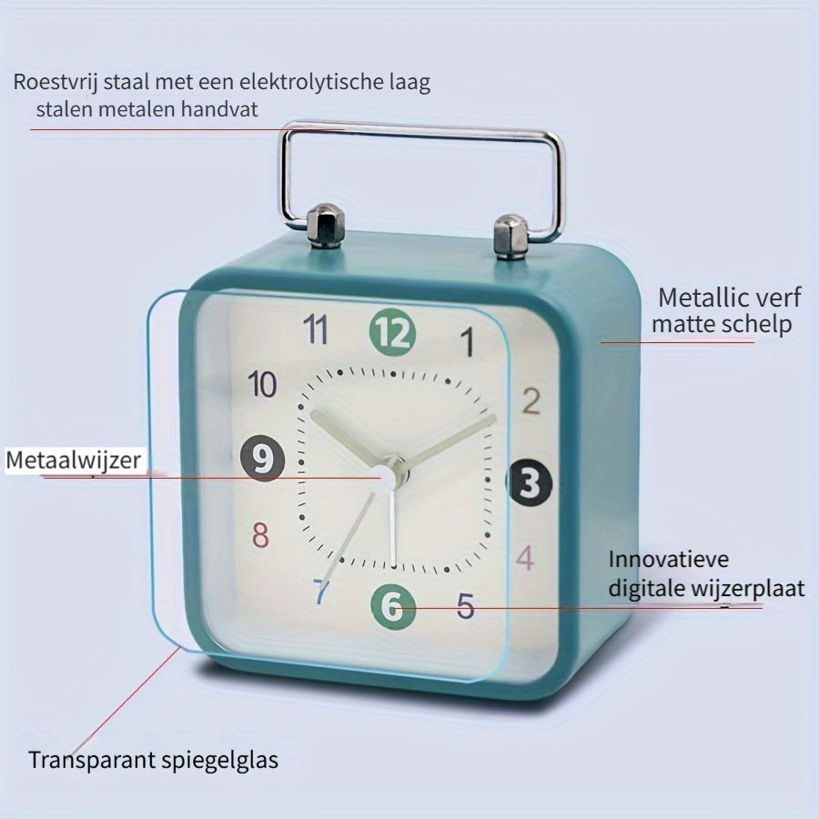 TimeCube Clock - Stylish Square Alarm Clock with Night Light