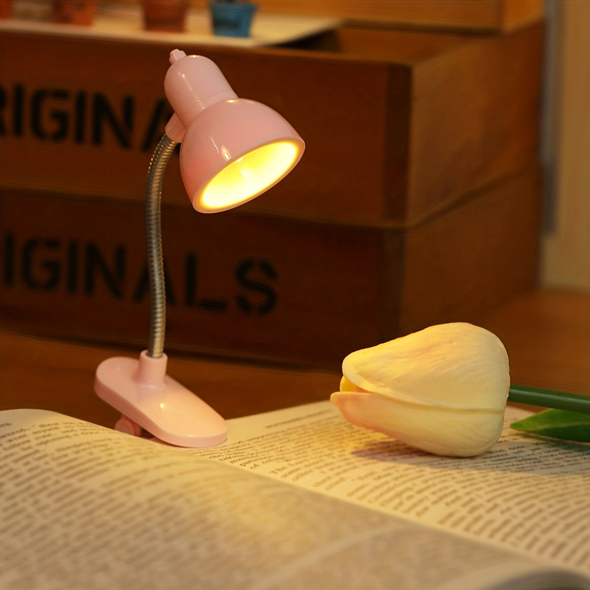 MiniGlow Lamp - Portable Clip-On Light for Reading