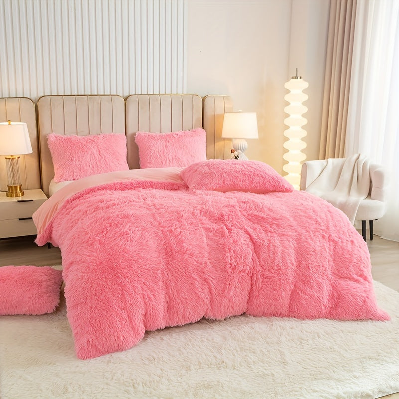 Ultra Plush Plush Bedding Set with Zipper - Luxury &amp; Comfort
