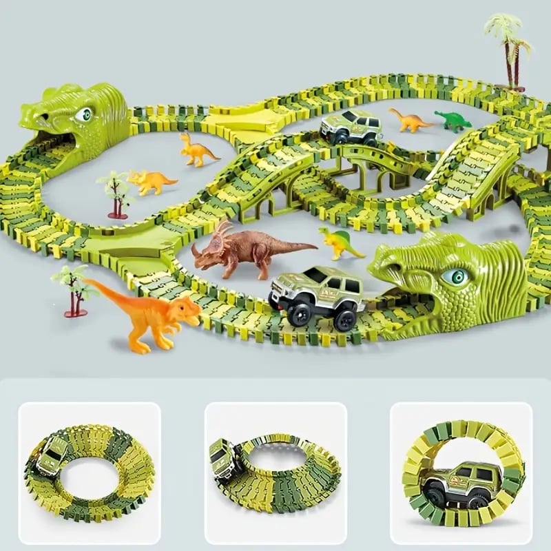 SpeedFlex Track – Flexible Racing Track with LED Vehicles