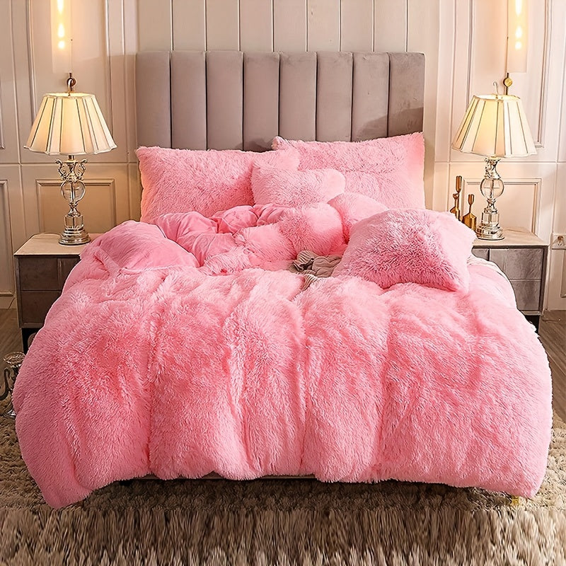Ultra Plush Plush Bedding Set with Zipper - Luxury &amp; Comfort
