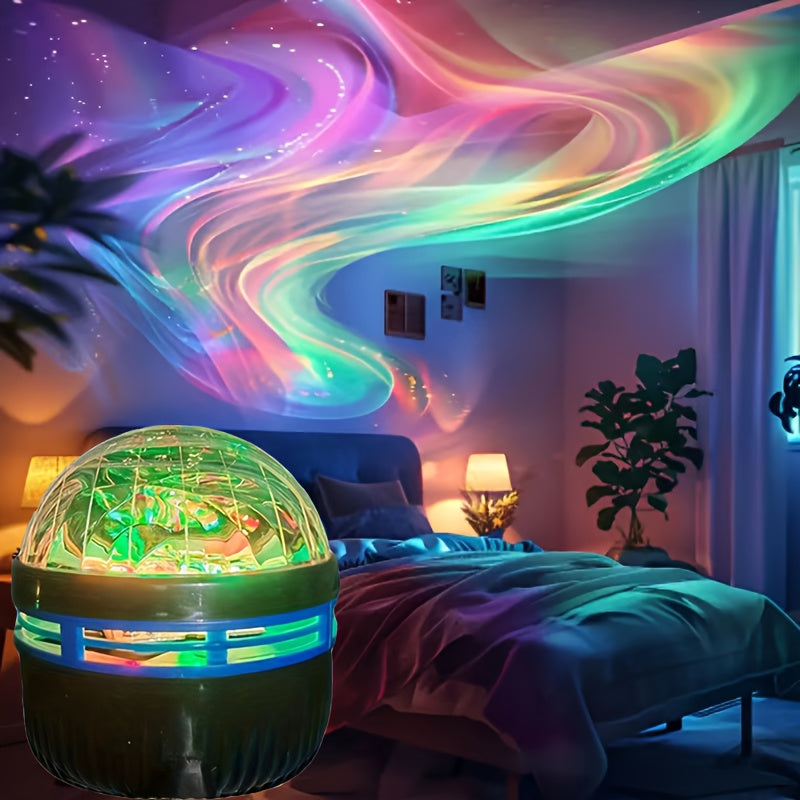 AuroraStar – RGB LED Sphere Projector with Remote Control