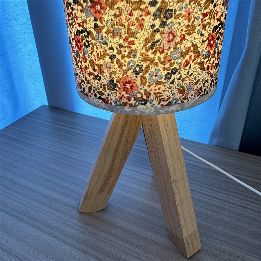 HoutLicht Table Lamp - Minimalist Wooden Lamp with USB