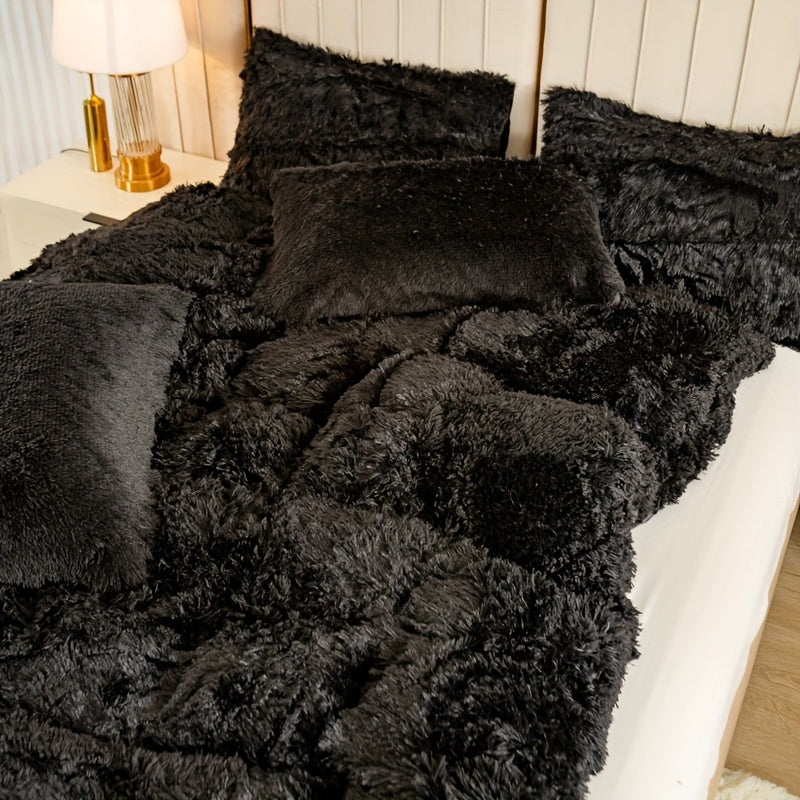 Ultra Plush Plush Bedding Set with Zipper - Luxury &amp; Comfort