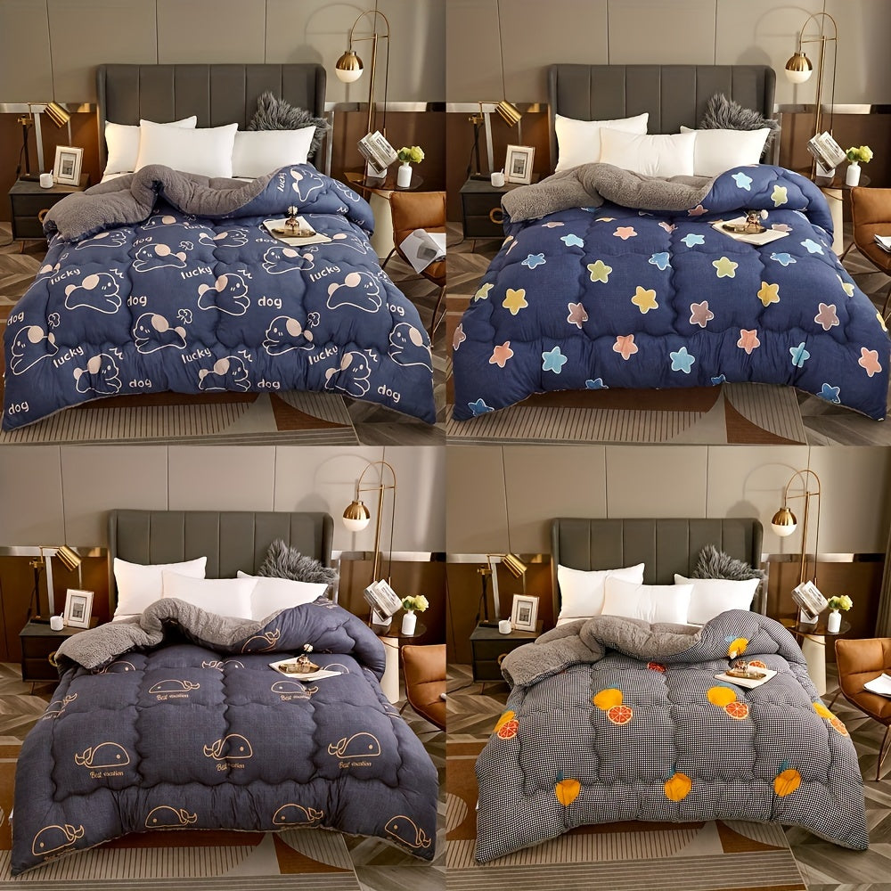 SherpaComfort – Luxurious Fleece Blanket with Cartoon Design