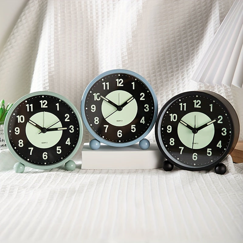EleganceMetal Clock – Stylish Metal Alarm Clock with Night Light