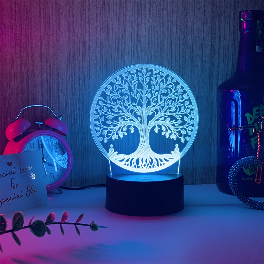 GlowTree Lamp - 3D Acrylic Night Light USB