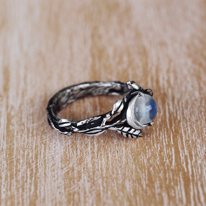 Elegant Iris Moonstone Statement Ring - Make a Bold Impression