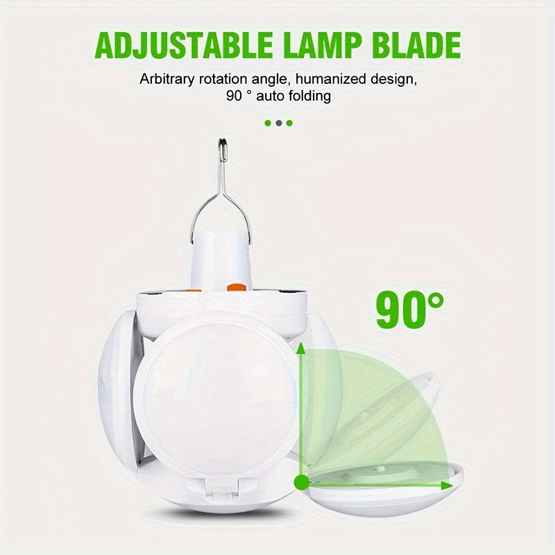 SolarFold Lamp - Portable Rechargeable LED Camping Light