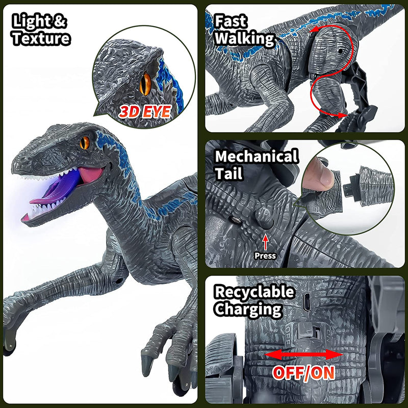 DinoMotion – Realistisk Velociraptor med Fjärrkontroll