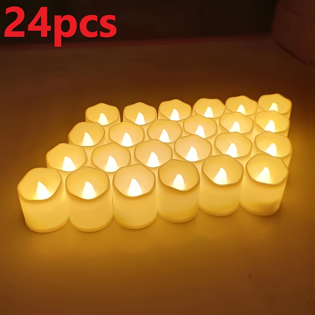 RomanticGlow - Flameless LED Tealights for Social Moments