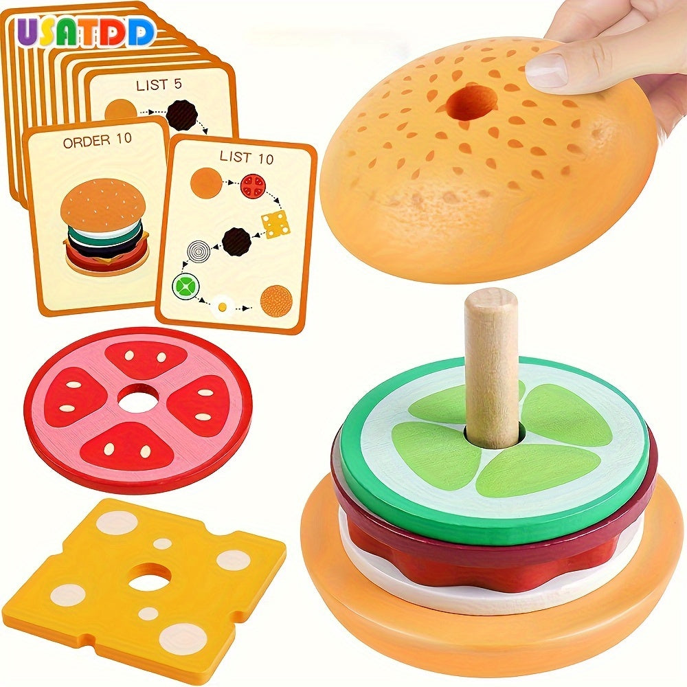 BurgerBuilders - Creative Montessori Stacking Toy