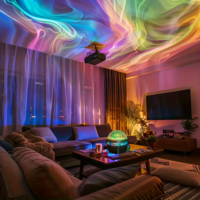 AuroraStar – RGB LED Sphere Projector with Remote Control
