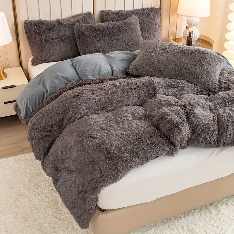 Ultra Plush Plush Bedding Set with Zipper - Luxury &amp; Comfort