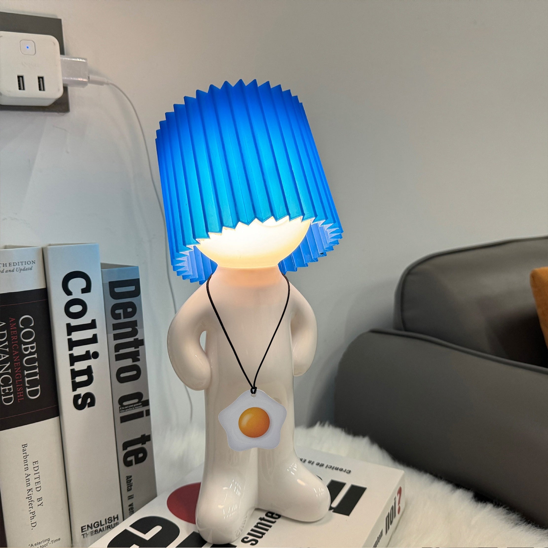 GlowCraft Lamp - Dimmable Acrylic LED with Push Button