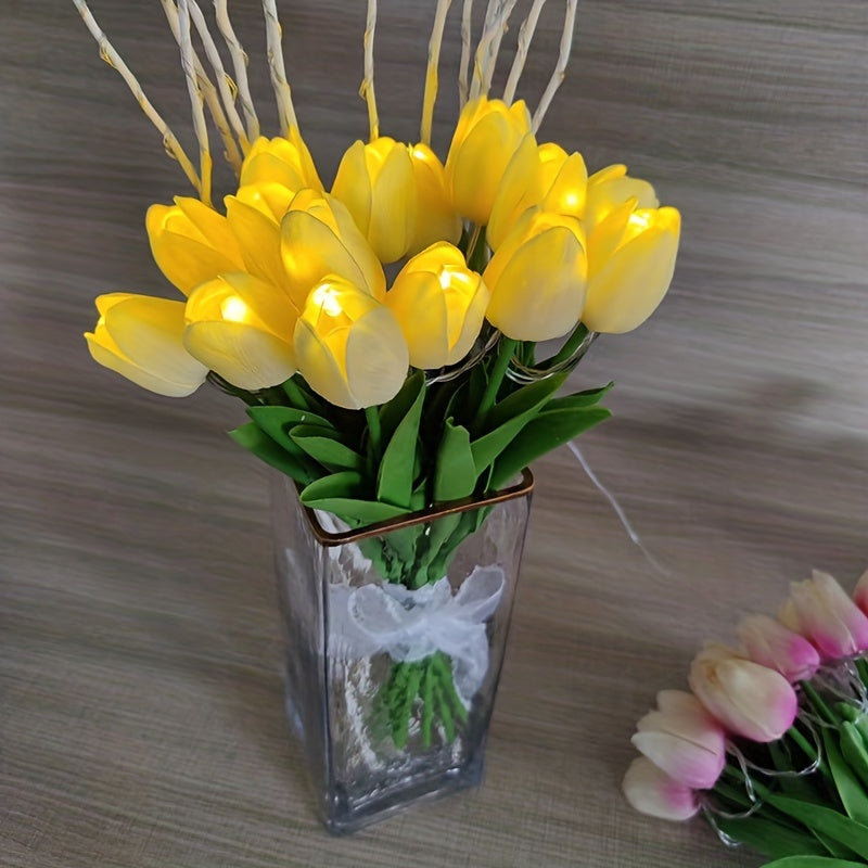 LumiBloom – 10x Tulip LED Table Lamps Bouquet