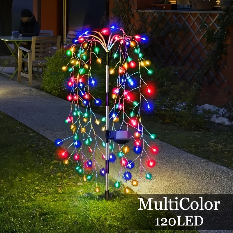 SolarGlimmer - Solcellsdriven Trädgårdslampa med 8 Belysningslägen