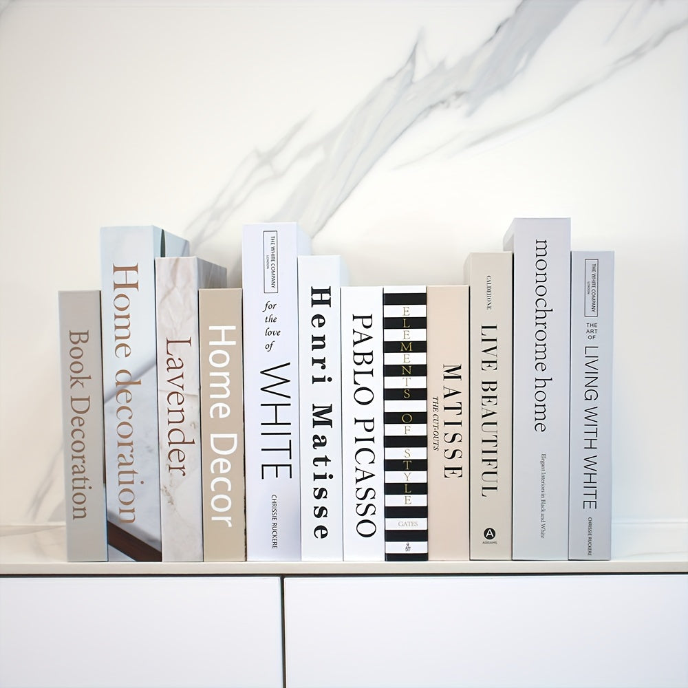 CityCharm - Stylish Decorative Fake Books Set