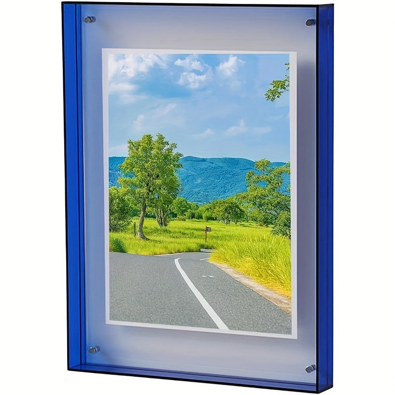 Acrylic Frame – Modern Vertical Photo Frame for Table and Wall