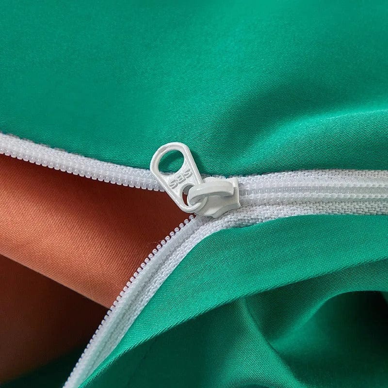 Dream Orange Green - Luxe Duvet Cover Set for Fresh Atmosphere
