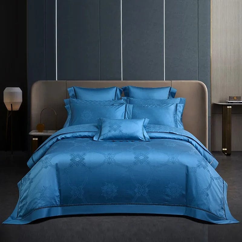 Elegance Blue - Luxurious Egyptian Cotton Bed Linen Set