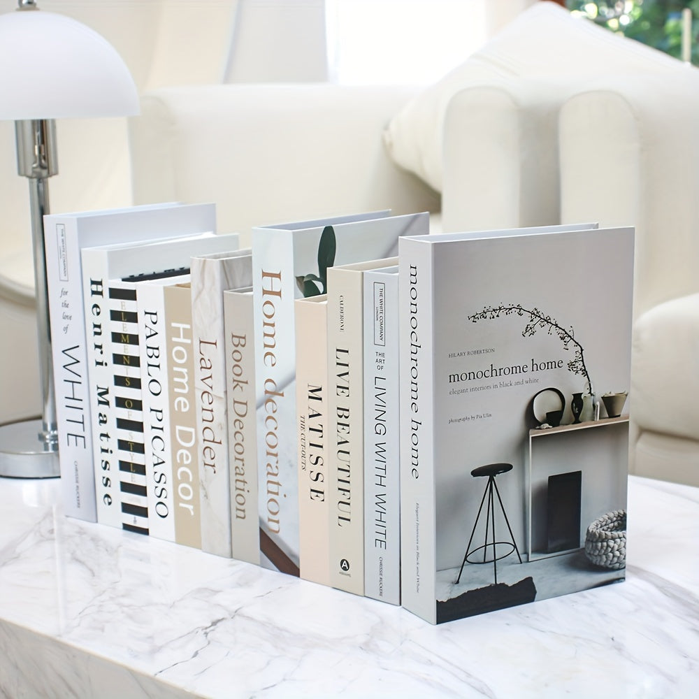 CityCharm - Stylish Decorative Fake Books Set