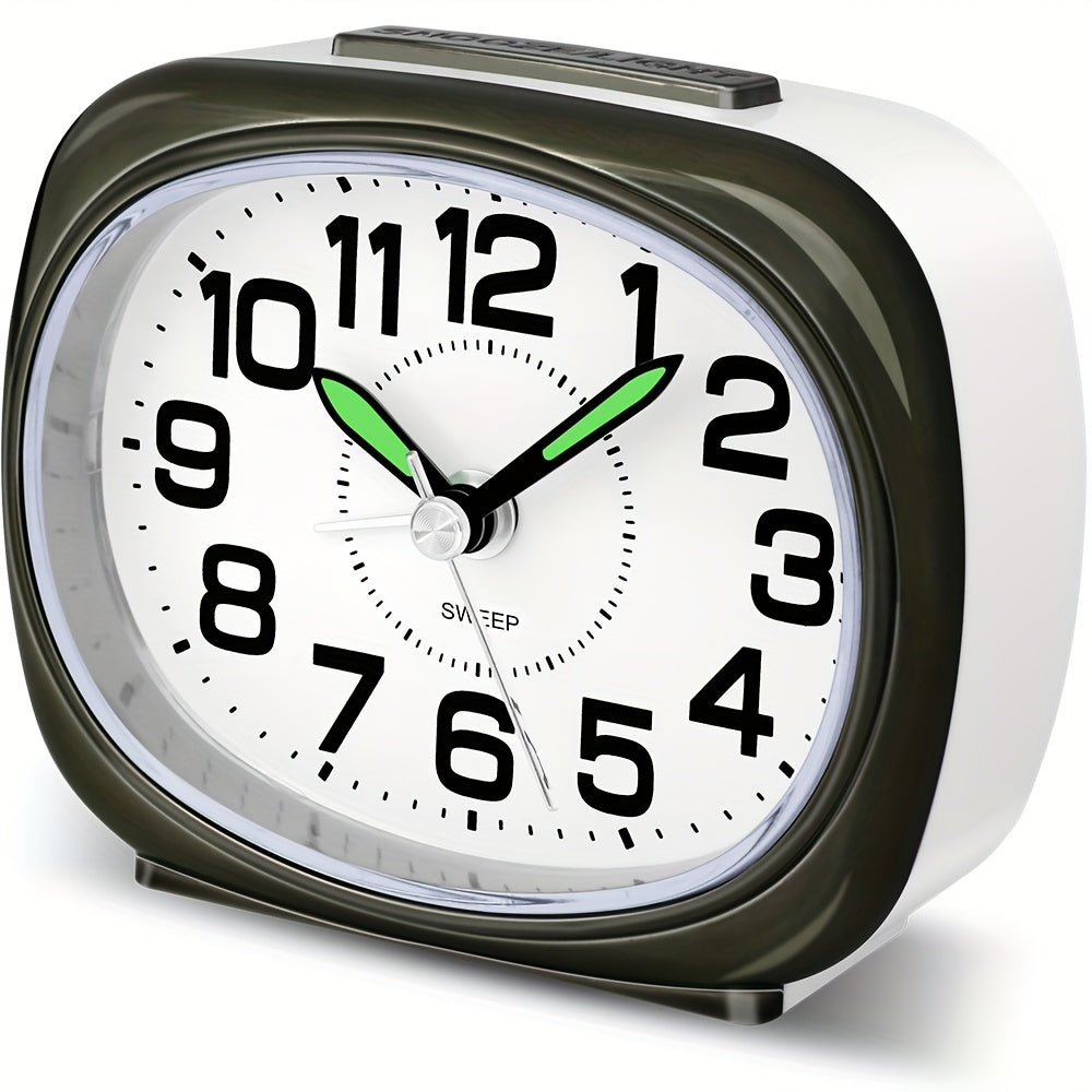 TravelTime Clock – Silent Alarm Clock with LED Night Light