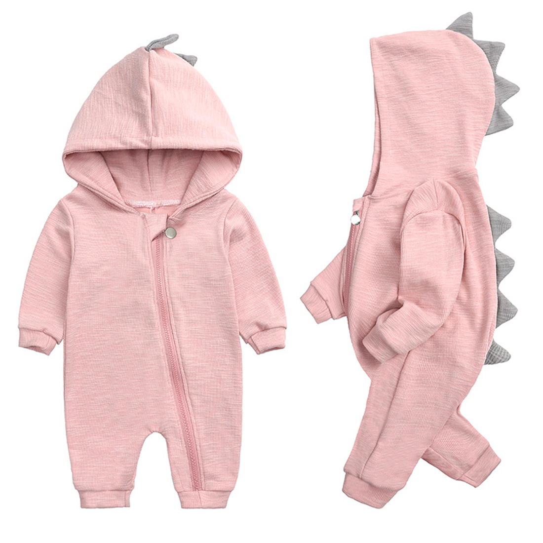 DinoDream – Cute Baby Bodysuit with Hood