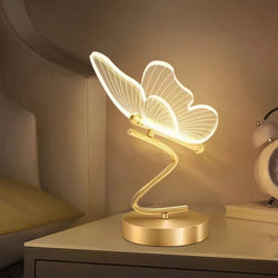 ButterflyLuxe - Elegant LED Bordslampa i Fjärilsdesign