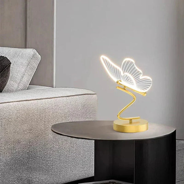 ButterflyLuxe - Elegant LED Bordslampa i Fjärilsdesign