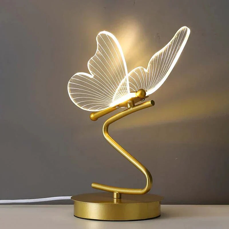 ButterflyLuxe - Elegant LED Table Lamp in Butterfly Design