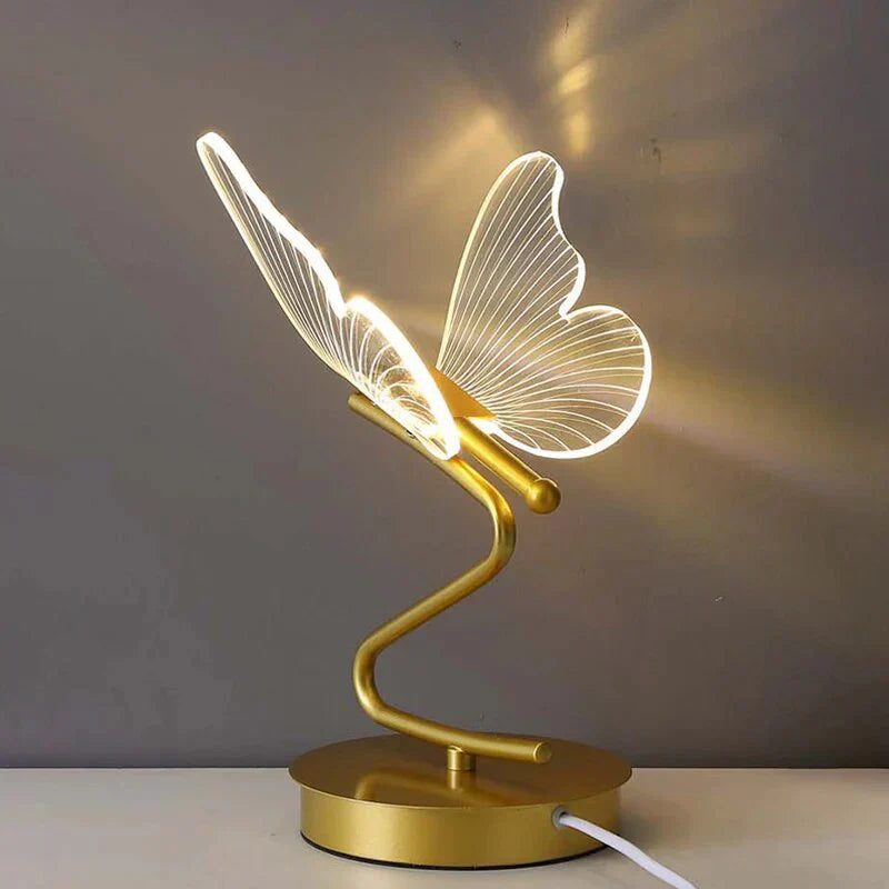 ButterflyLuxe - Elegant LED Table Lamp in Butterfly Design