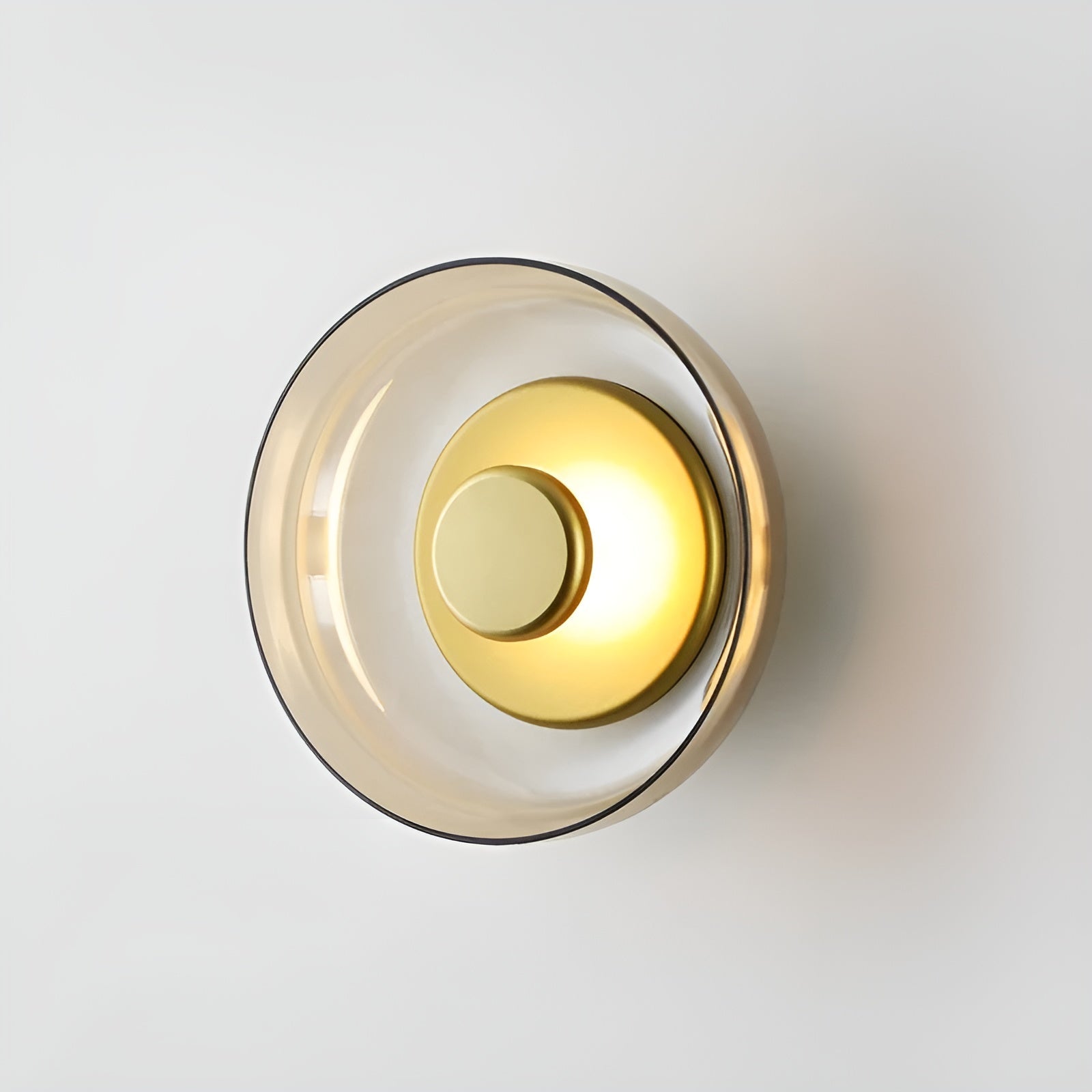 Luxe Nordisk Ljus - Premium LED Wall Lamp with Glass and Gold Accents 