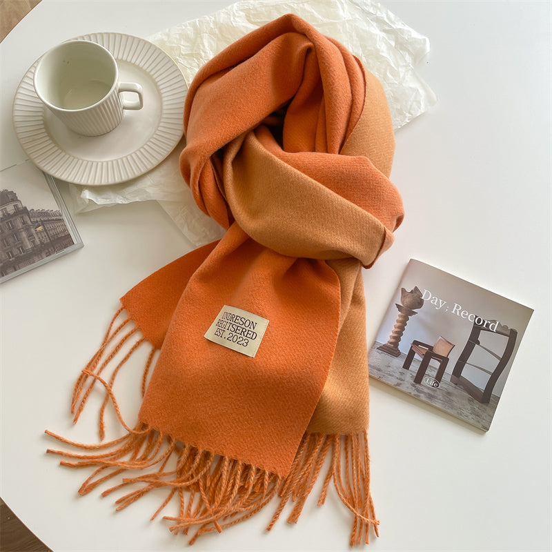 LuxeTwist Scarf - Elegant Double-Sided Pashmina