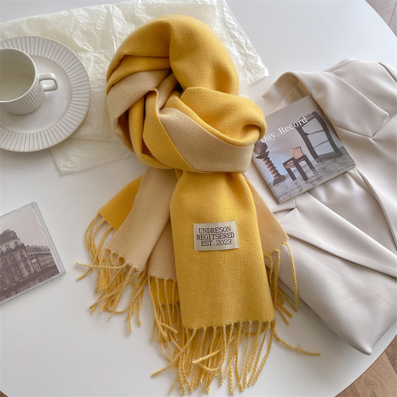 LuxeTwist Scarf - Elegant Double-Sided Pashmina