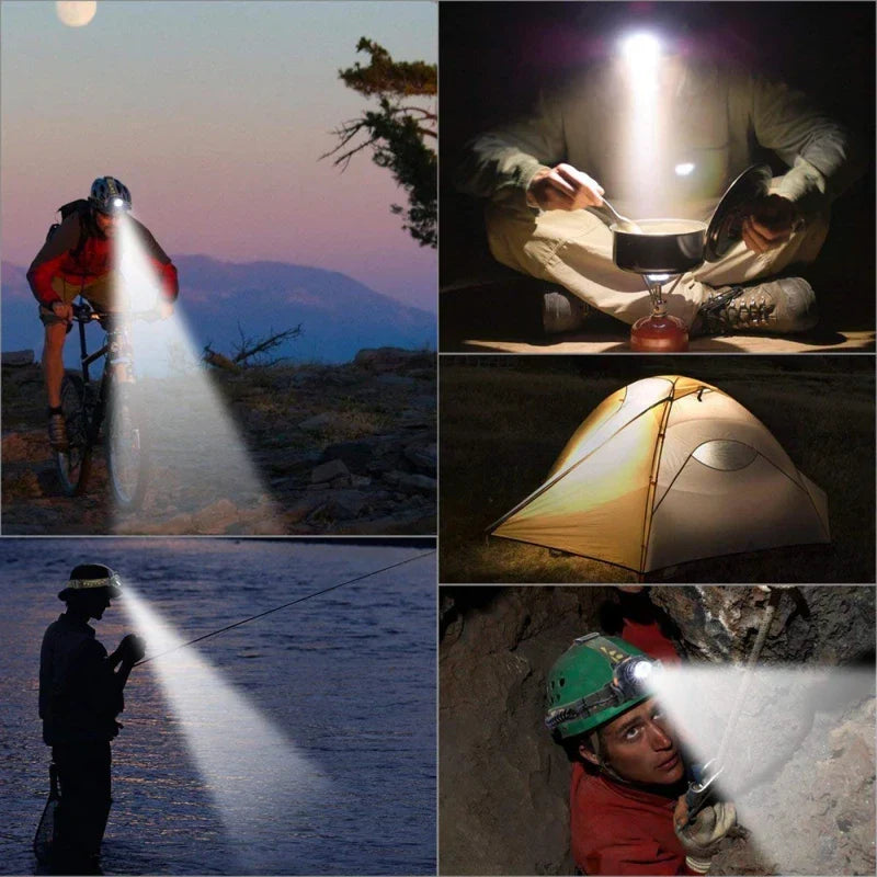 PowerGlow - Rechargeable Waterproof LED Headlamp